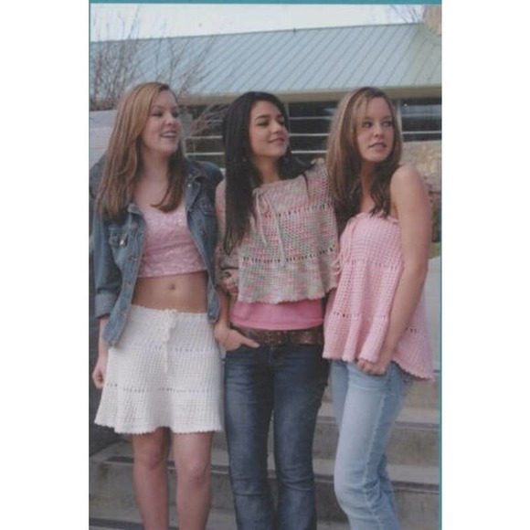 New Fiber Trends AC-72 Triple Play Crocheted Top Capelet Skirt Crochet Pattern - Picture 3 of 3